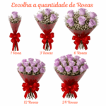 Bouquet of Lilac/Purple Roses